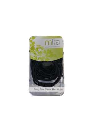 Snag Free Elastic Thin 28pk Black